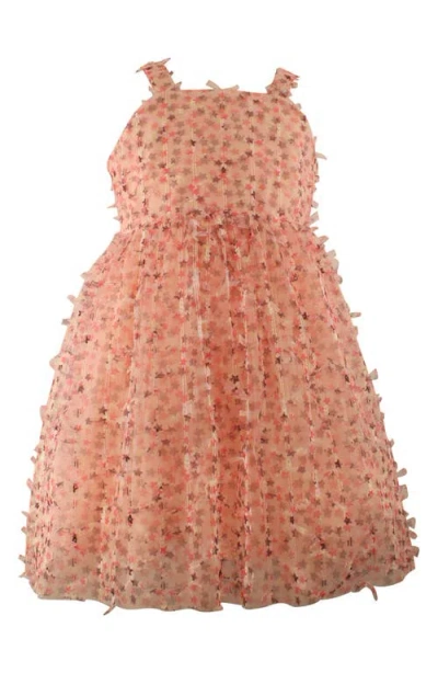 Popatu Kids' Star Mesh Tulle Dress In Pink