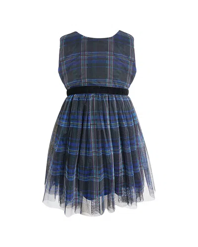 Popatu Kids' Party Dress In Blue
