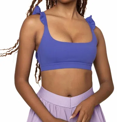 Popflex Active Iris Romance Ruffle Bra In Purple