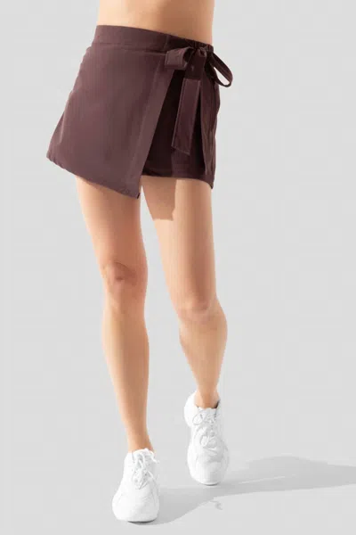 Popflex Active Thats A Wrap Skort In Pecan In Neutral