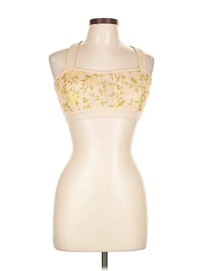 Pre-owned Popflex Sports Bra In Gold