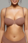 Popilush Balconette Underwire Push-up Bra In Animal Print