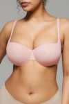 Popilush Balconette Underwire Push-up Bra In Animal Print