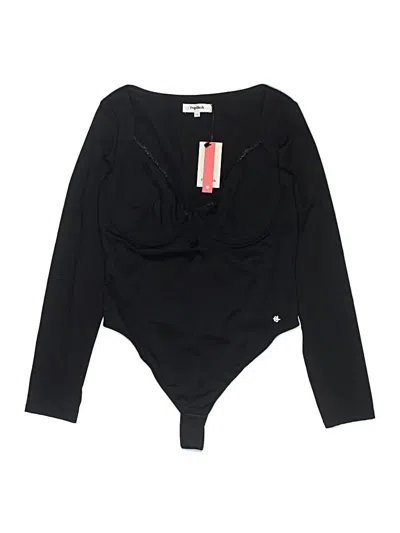 Pre-owned Popilush Bodysuit In Black