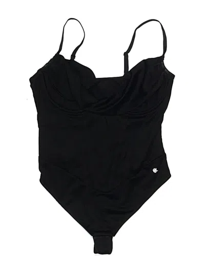 Pre-owned Popilush Bodysuit In Black