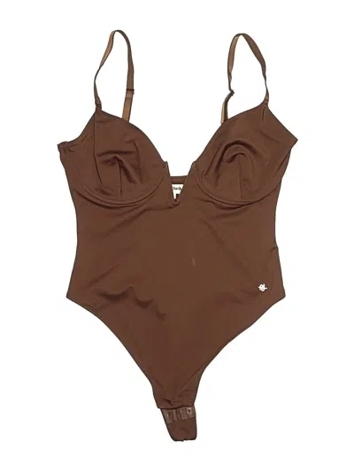 Pre-owned Popilush Bodysuit In Brown
