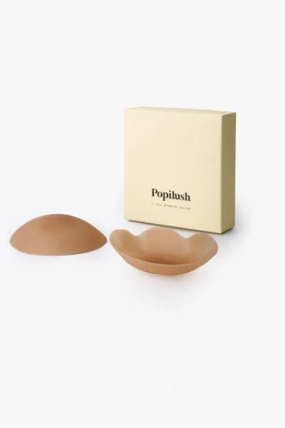 Popilush Breast Pasties Ultra Thin Seamless Invisible Nipple Covers In Brown