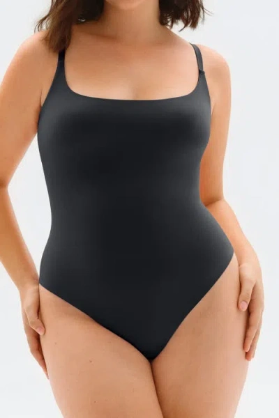 Popilush Cloudsense Adjustable Straps Snatched Bodysuit In Blue