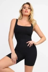 Popilush Shapewear Seamless Square Neck Smoothing Sport Romper