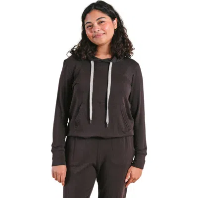 Poplinen Betty Modal Hoodie In Brown