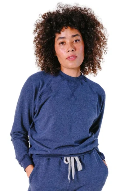 Poplinen Plus Agnes Organic Cotton + Tencel Jogger Pant In Blue