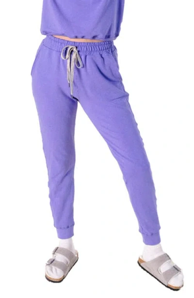 Poplinen Plus Agnes Organic Cotton + Tencel Jogger Pant In Purple