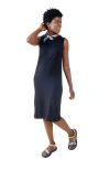 Poplinen Plus Sophie Tank Jersey Dress In Black