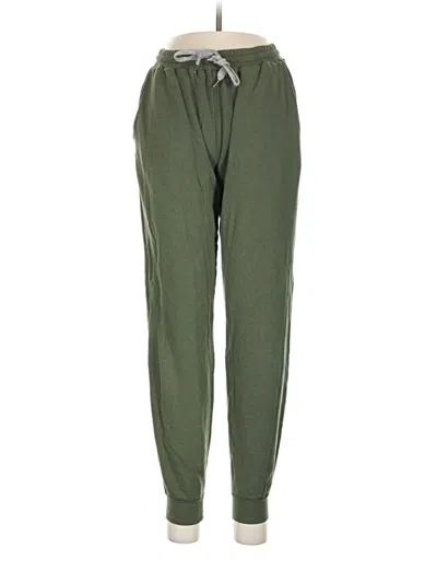 Pre-owned Poplinen Track Pants In Green