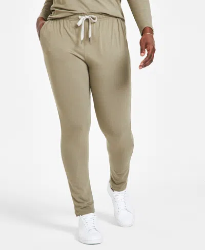 Poplinen Women's Toni Solid-color Jogger Pajama Pants In Sage