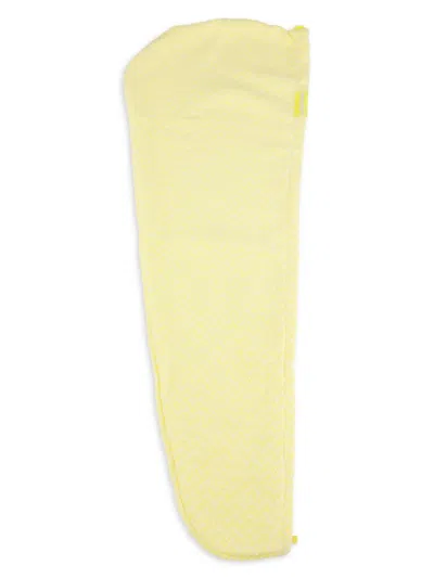 Popmask Women's Microfibre Hair Turban In Yellow
