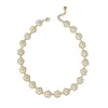 Poporcelain Women's Gold / White Porcelain Daisy Cluster Necklace In Multi