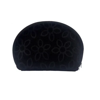 Poppanachic Big Black Velvet Cosmetic Bag