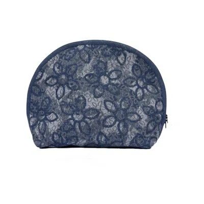 Poppanachic Blue Big Denim Cosmetic Bag