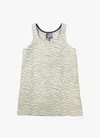Poppanachic Women's Zebra White Mini Dress In White