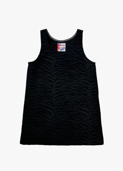 Poppanachic Women's Zebra Black Mini Dress