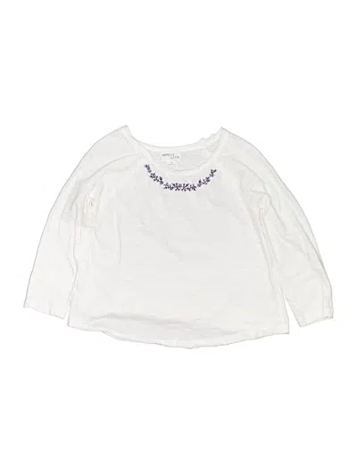 Pre-owned Poppet & Fox Kids' 3/4 Sleeve T-shirt In White