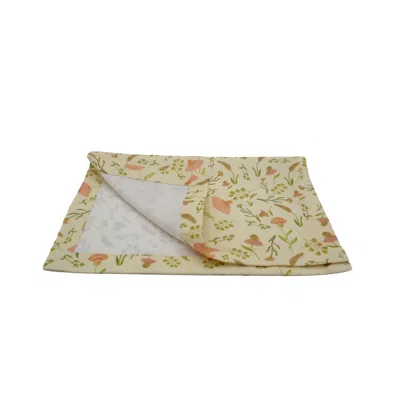 Poppi & Peaseblossom Art Neutrals Napkin Vintage Flower Garden - Cream - Set Of Two Napkins