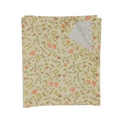 Poppi & Peaseblossom Art Neutrals Table Runner Vintage Flower Garden - Cream