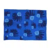 Poppi & Peaseblossom Art Placemat Cone Flower - Blue - Set Of Two