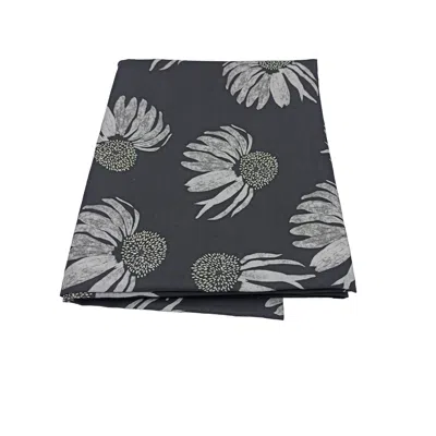 Poppi & Peaseblossom Art Table Cloth Cone Flower - Black