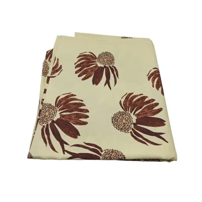 Poppi & Peaseblossom Art Table Cloth Cone Flower - Neutrals