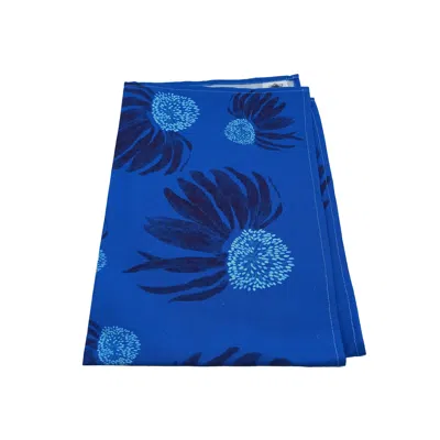 Poppi & Peaseblossom Art Tea Towel Cone Flower - Blue