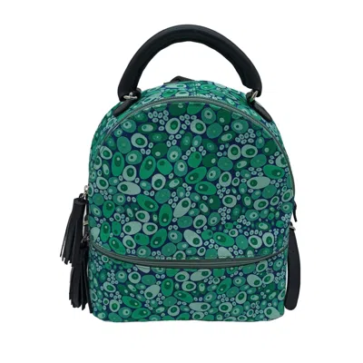 Poppi & Peaseblossom Art Women's Backpack Green Melted Bubble