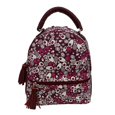 Poppi & Peaseblossom Art Women's Grey / Pink / Purple Backpack Grey Melted Bubble