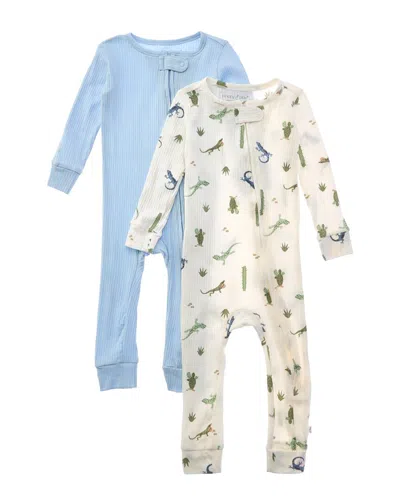 Poppy & Clay Kids' 2pk Harmony Rib Blanket Sleeper In Multi