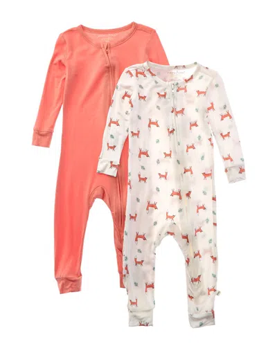 Poppy & Clay Kids' 2pk Zen Bamboo Blanket Sleeper In Multi