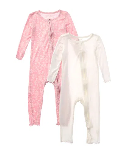 Poppy & Clay Kids' 2pk Zen Bamboo Blanket Sleeper In Pink