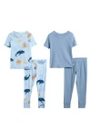 Poppy & Clay Babies'  Assorted 2-pack Print Fitted Two-piece Pajamas In Blue