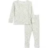 Poppy & Clay Essential Fitted Two-piece Pajamas In Floral Ditsy