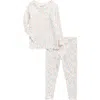 Poppy & Clay Harmony Two-piece Pajamas In Neutral