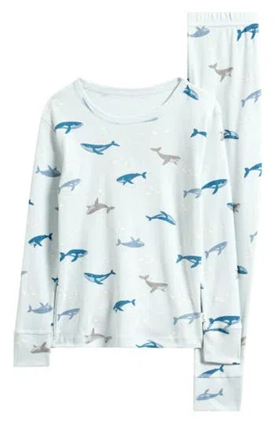 Poppy & Clay Kids' Be Free Fitted Two-piece Pajamas In Neutral