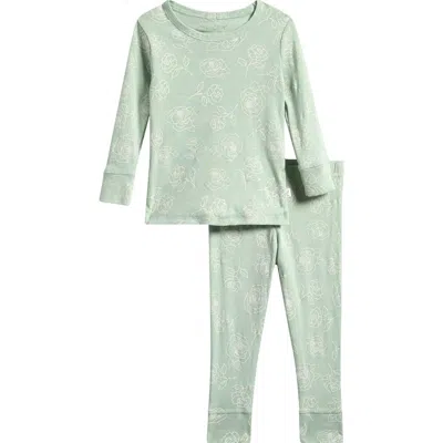 Poppy & Clay Babies'  Organic Cotton Long Pajamas In Floral