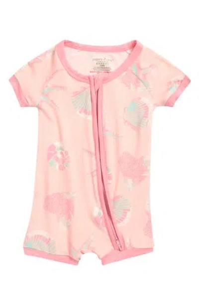 Poppy & Clay Babies'  Short Romper In Orange