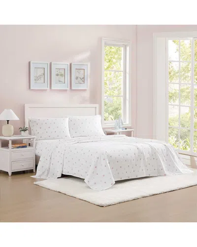 Poppy & Fritz 200 Thread Count Sweet Heart Cotton Percale Sheet Set