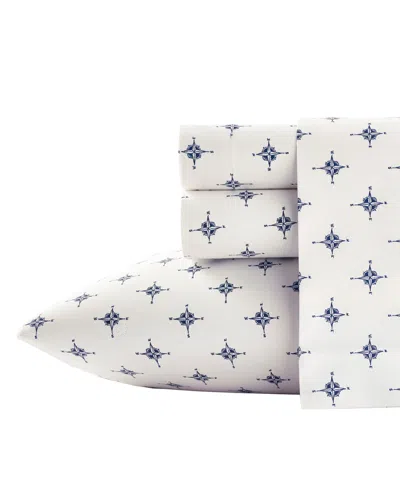 Poppy & Fritz Compass Cotton Sheet Set In Blue