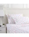 Poppy & Fritz Goldfish 100% Cotton Percale Sheet Set In Orange