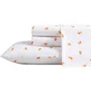 Poppy & Fritz Poppy And Fritz Goldfish Print 200 Thread Count Cotton Percale Sheet Set In Orange