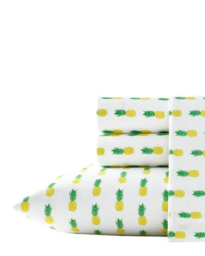 Poppy & Fritz Pineapples T200 Yel Sheet Set
