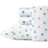 Poppy & Fritz Poppy And Fritz Polka Dot 200 Thread Count Cotton Percale Sheet Set In Multi