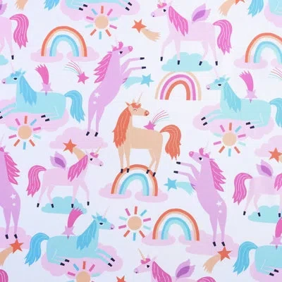 Poppy & Fritz Unicorn Pink Microfiber Sheet Set